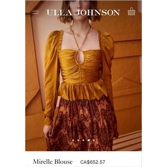 Ulla Johnson Goldenrod Blouse - Picture 8 of 16